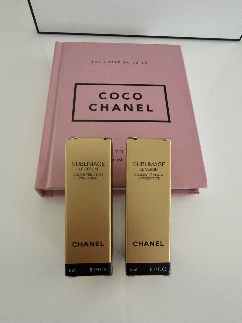 CHANEL Sublimage Le Sérum Mini Tubes and Coffee Table Book
